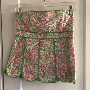 Lilly Pulitzer Strapless Meridan Top